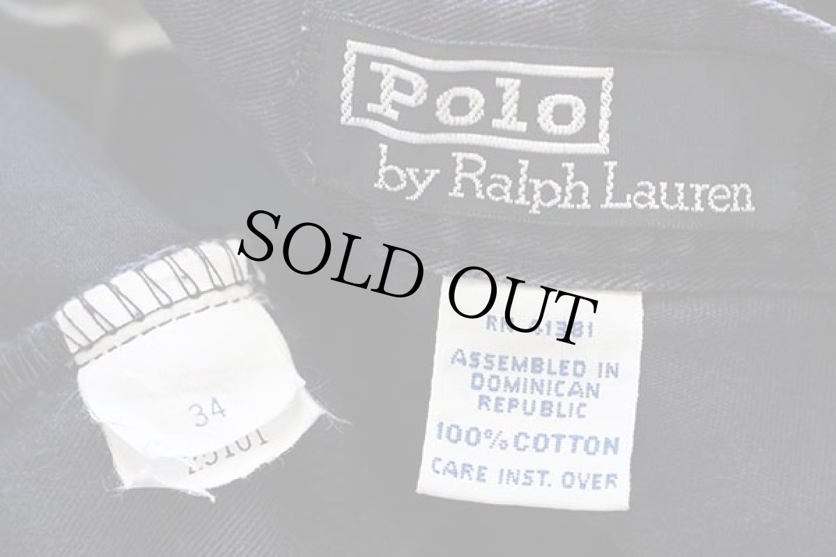 画像5: 90s ポロ ラルフローレン ツータック コットン チノ ショートパンツ ナス紺 34★06 ショーツ (5)