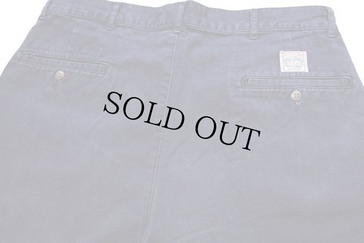 画像4: 90s ポロ ラルフローレン ツータック コットン チノ ショートパンツ ナス紺 34★06 ショーツ (4)