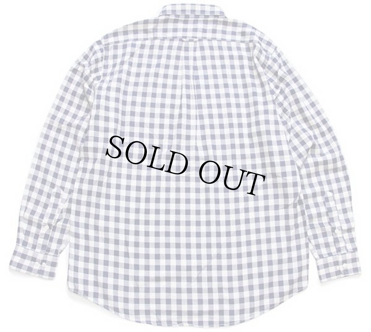 画像2: 90s イタリア製 Blu&King Tom&Jerry トムとジェリー 刺繍 ギンガムチェック ボタンダウン コットンシャツ 青×白 (2)
