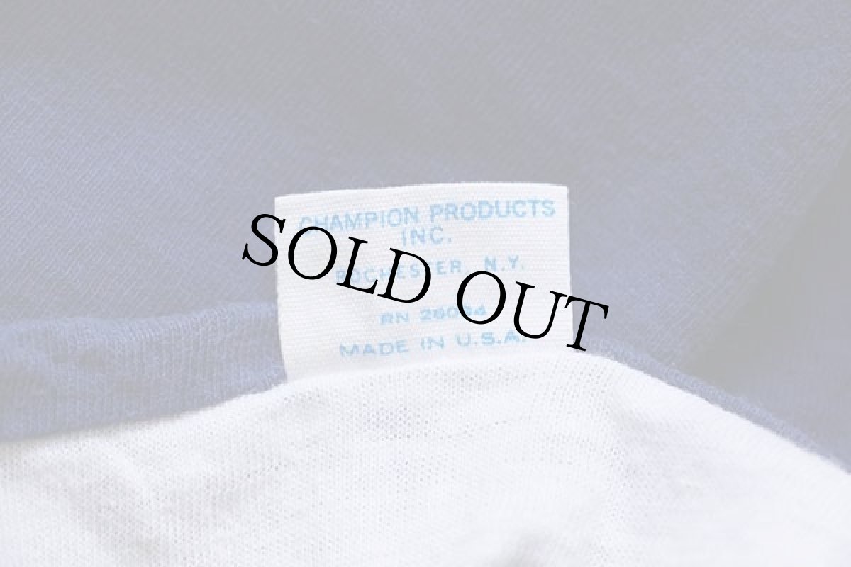 画像6: 70s USA製 Championチャンピオン NAHS コットン リバーシブルTシャツ 青×白 L (6)