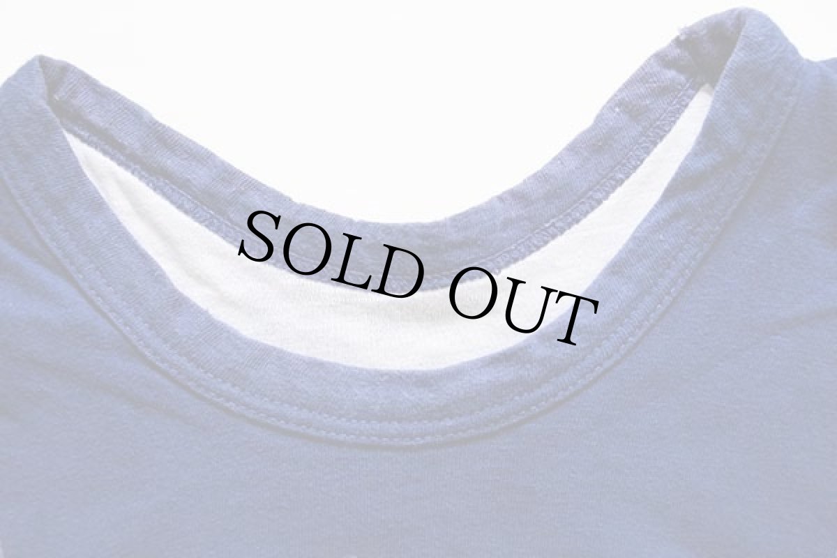 画像8: 70s USA製 Championチャンピオン NAHS コットン リバーシブルTシャツ 青×白 L (8)