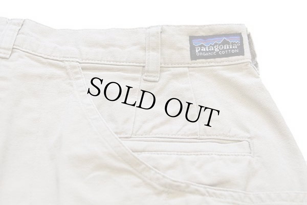 画像5: 00s patagoniaパタゴニア オーガニックコットン スタンドアップ ショーツ ベージュ 32★B ショートパンツ (5)