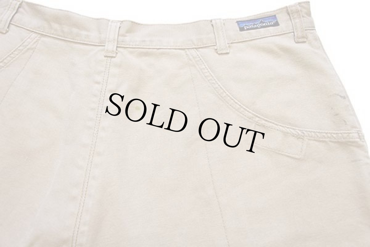 画像4: 80s patagoniaパタゴニア コットン スタンドアップ ショーツ カーキ 38★ショートパンツ (4)