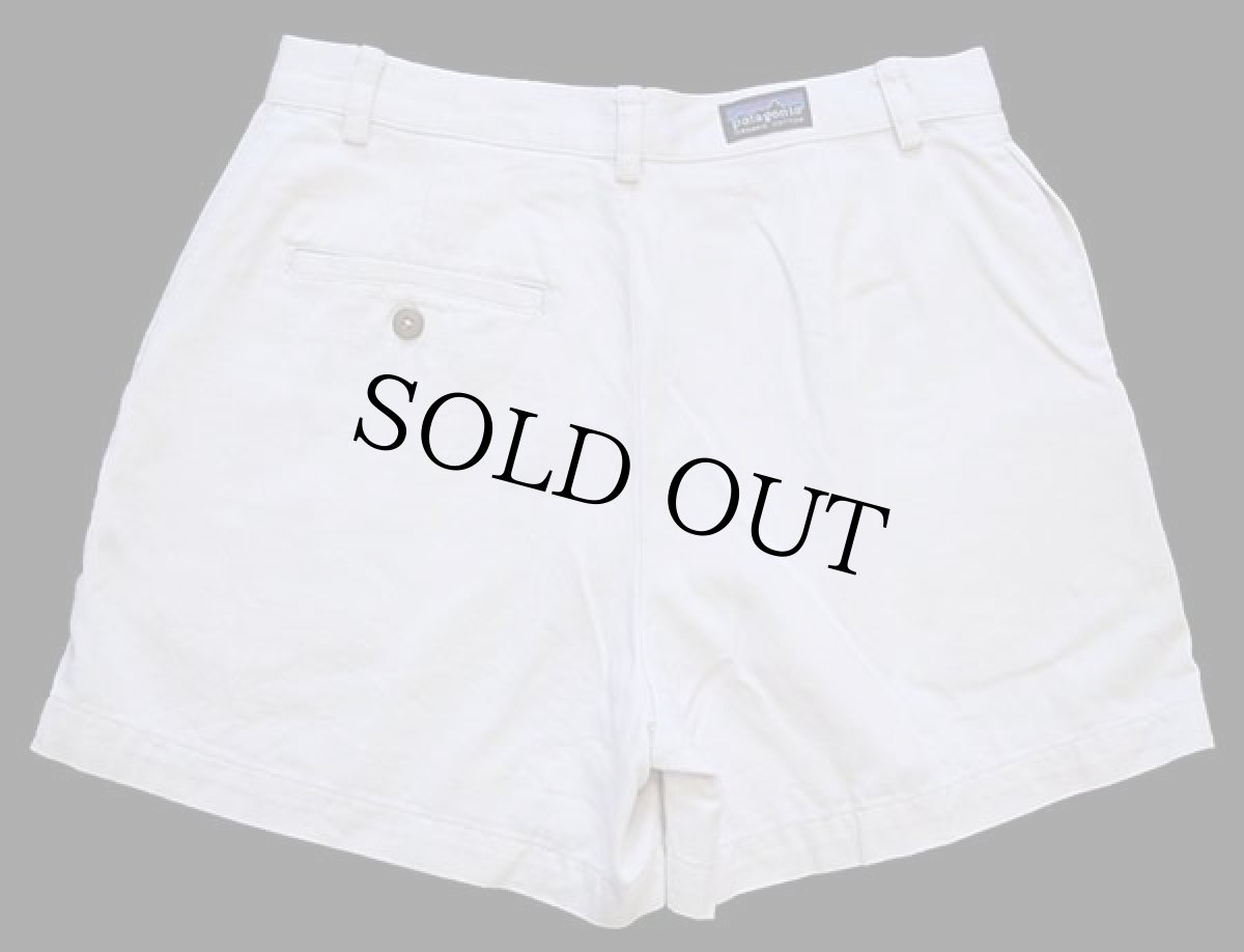 画像2: 00s patagoniaパタゴニア オーガニックコットン ショートパンツ アイボリー 6★ショーツ (2)