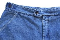 画像3: 90s イタリア製 NIKEナイキ ロゴ刺繍 デニム ショートパンツ★ショーツ (3)