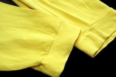 画像5: 70s フランス製 CHEMISE LACOSTE ラコステ ワンポイント コットン 鹿の子 長袖ポロシャツ 黄 7★54 (5)