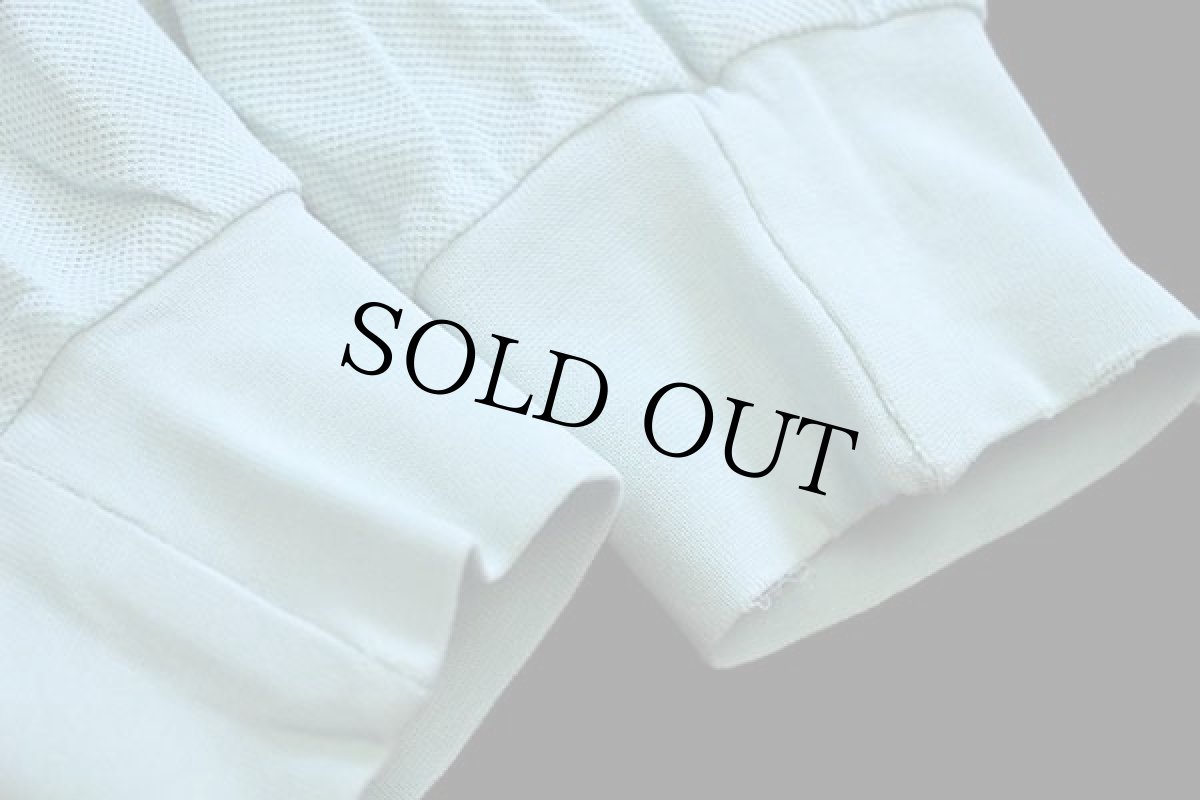 画像6: 70s フランス製 CHEMISE LACOSTE ラコステ ワンポイント コットン 鹿の子 長袖ポロシャツ ミント 4★57 (6)