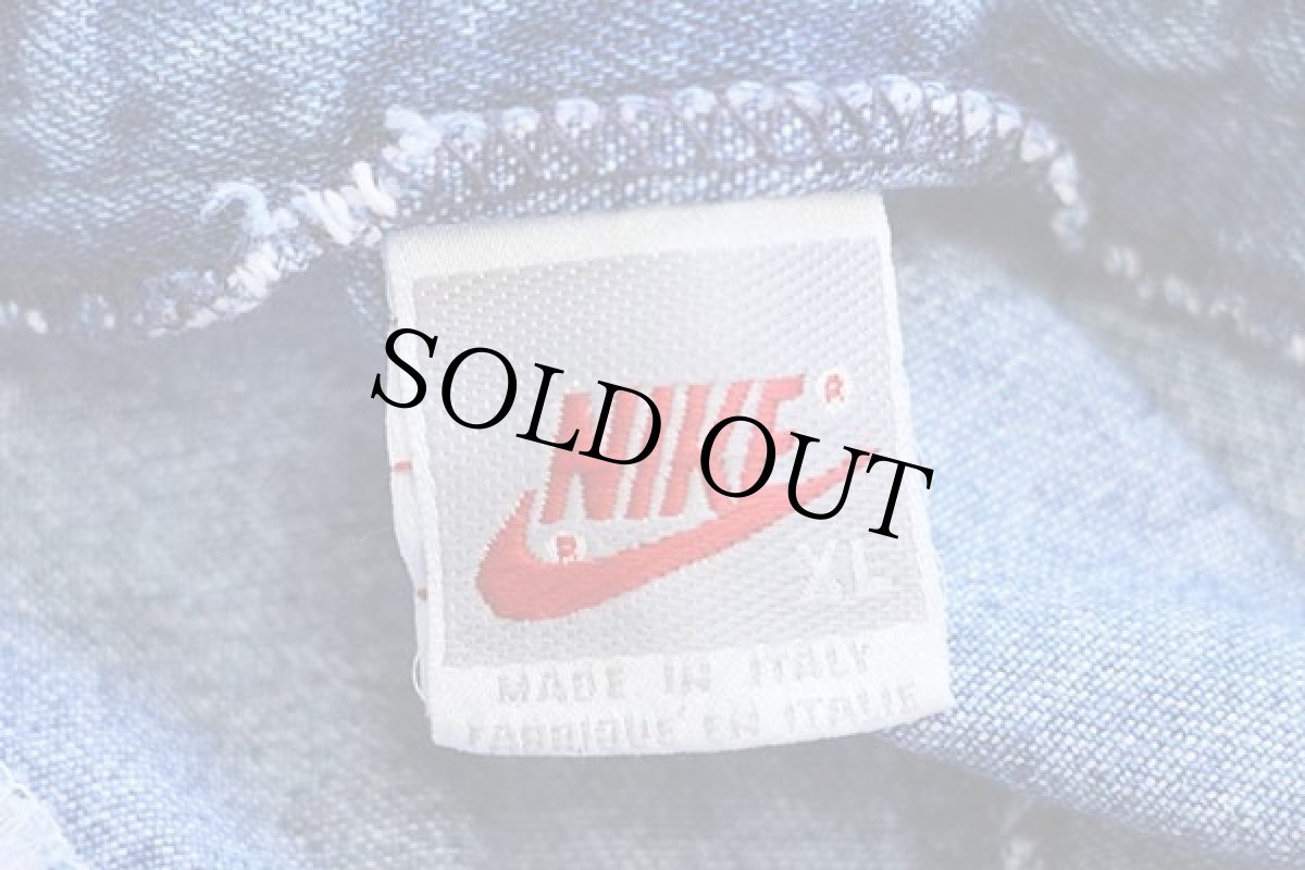 画像4: 90s イタリア製 NIKEナイキ ロゴ刺繍 デニム ショートパンツ★ショーツ (4)