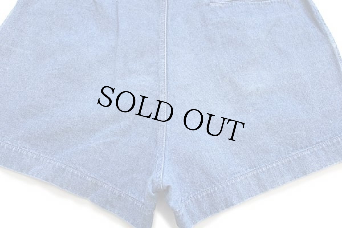 画像6: 90s イタリア製 NIKEナイキ ロゴ刺繍 デニム ショートパンツ★ショーツ (6)