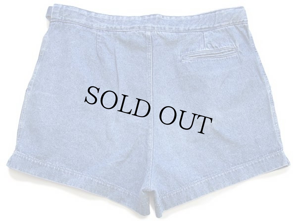 画像2: 90s イタリア製 NIKEナイキ ロゴ刺繍 デニム ショートパンツ★ショーツ (2)