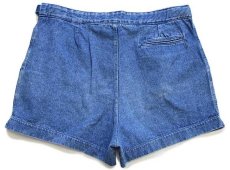 画像2: 90s イタリア製 NIKEナイキ ロゴ刺繍 デニム ショートパンツ★ショーツ (2)