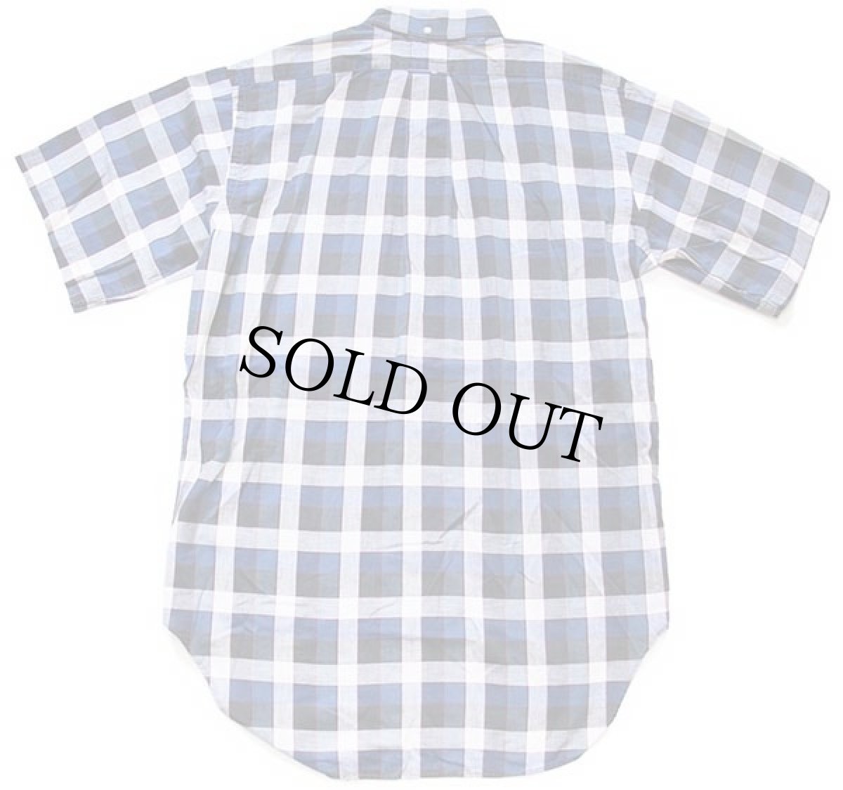 画像2: 60s USA製 GANT チェック 三点留め ボタンダウン 半袖 コットンシャツ M (2)