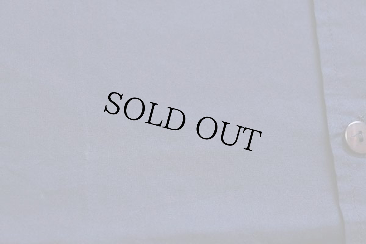 画像6: デッドストック★90s イタリア製 SISLEY 無地 バンドカラー プルオーバー 半袖 コットンシャツ 紺 M (6)