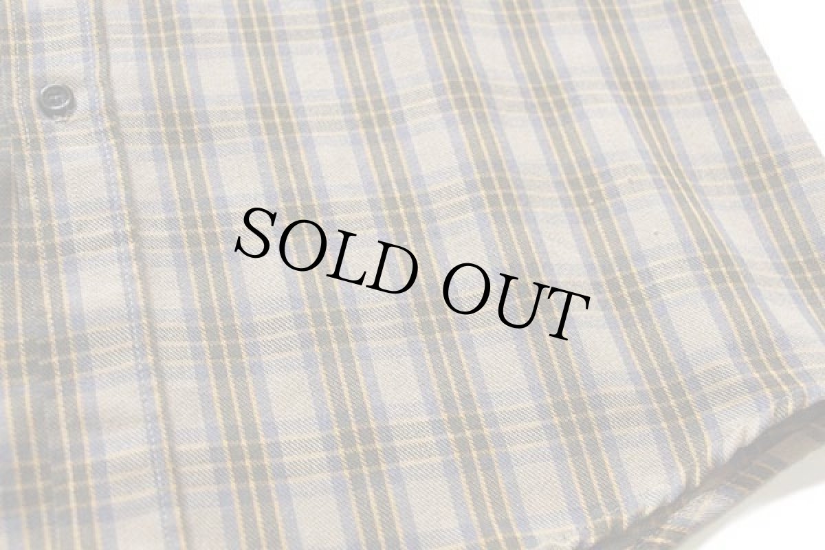 画像6: 70s USA製 SEARS チェック 半袖 ワークシャツ L (6)