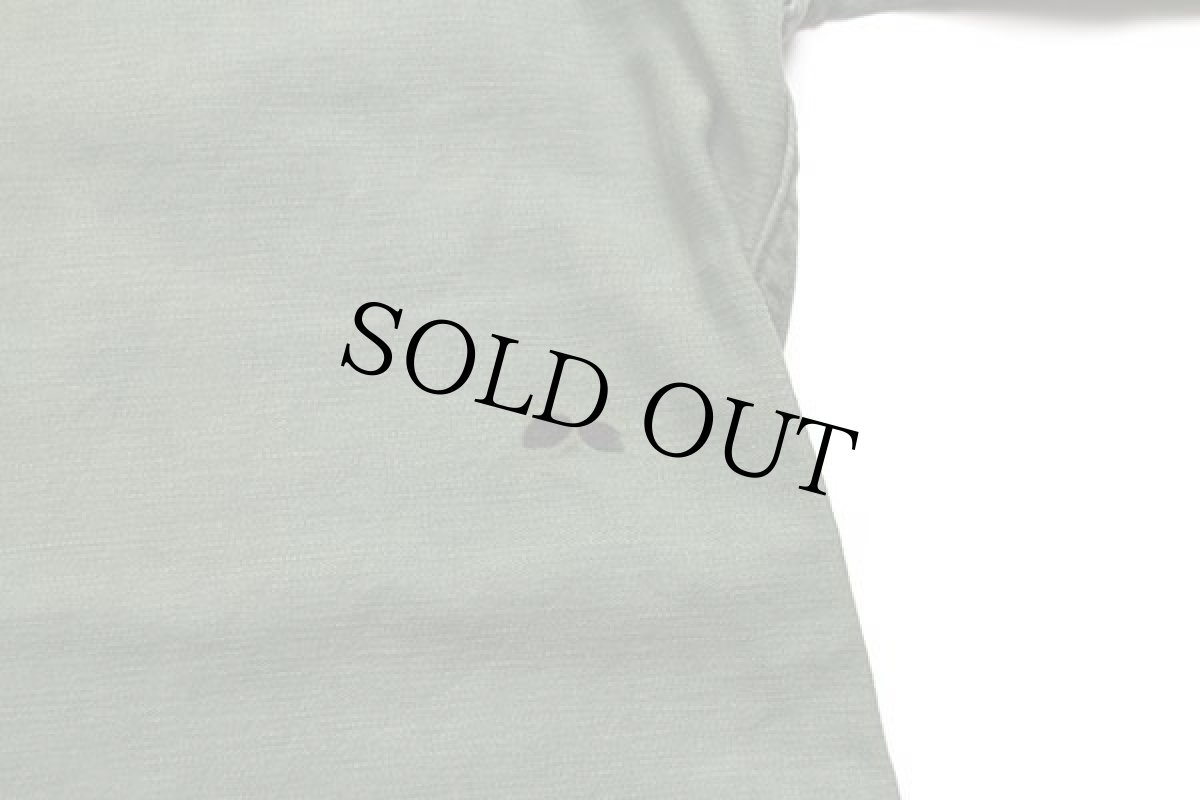 画像7: 70s 米軍 U.S.ARMY 半袖 コットンサテン ユーティリティシャツ カスタム ボロ オリーブグリーン (7)