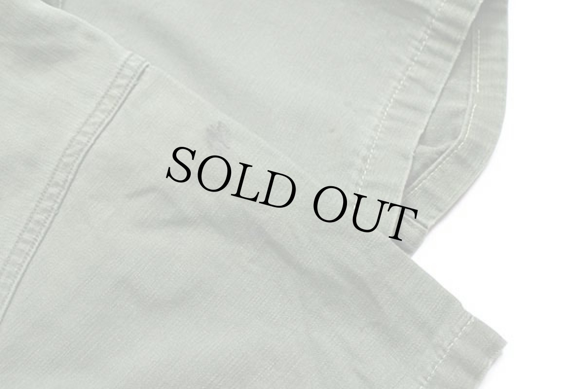 画像6: 70s 米軍 U.S.ARMY 半袖 コットンサテン ユーティリティシャツ カスタム ボロ オリーブグリーン (6)