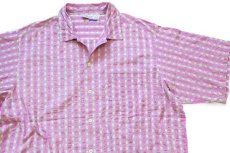 画像3: 90s patagoniaパタゴニア 織り柄 ストライプ 半袖 コットンシャツ (3)