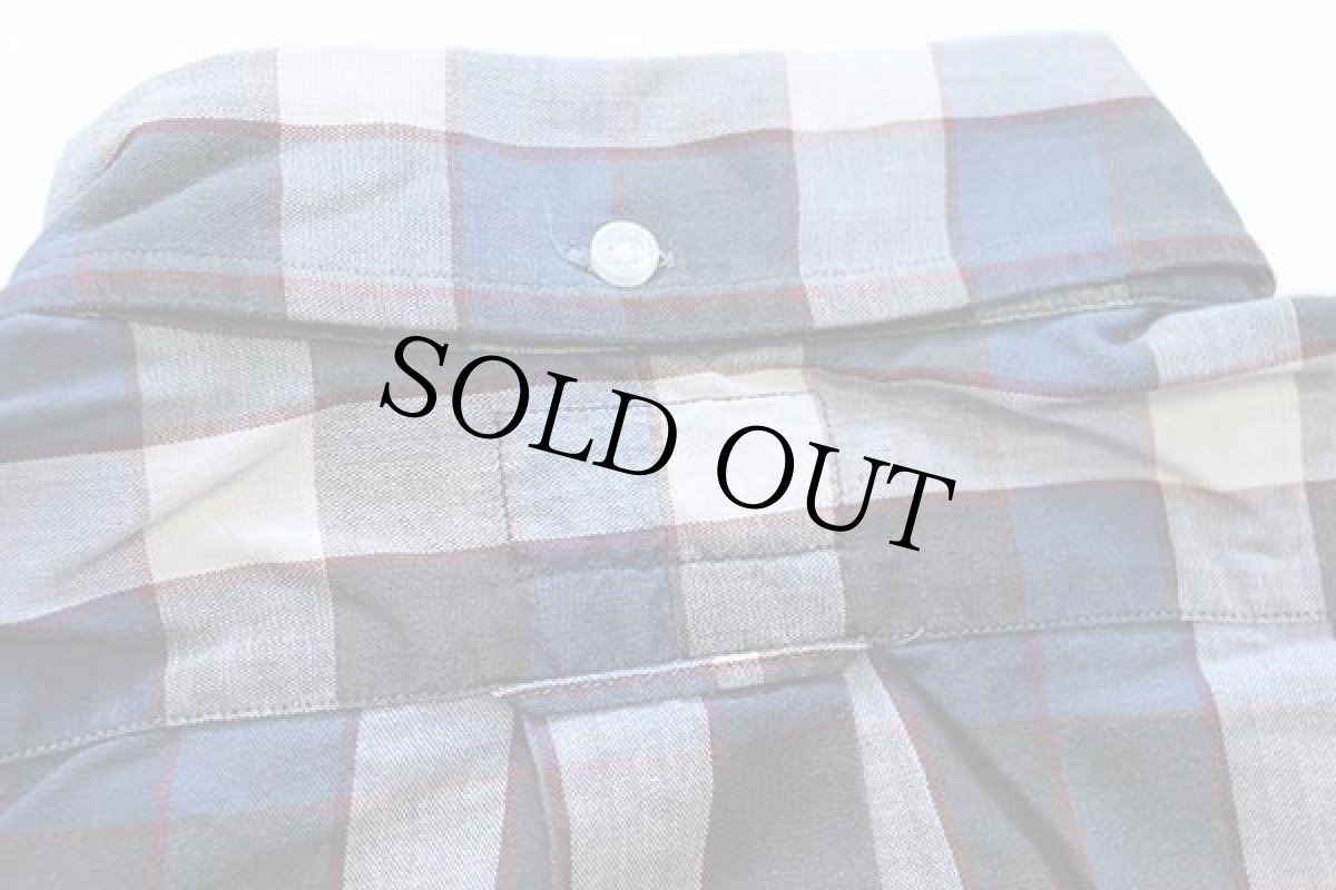 画像5: 60s USA製 GANT チェック 三点留め ボタンダウン 半袖 コットンシャツ M (5)