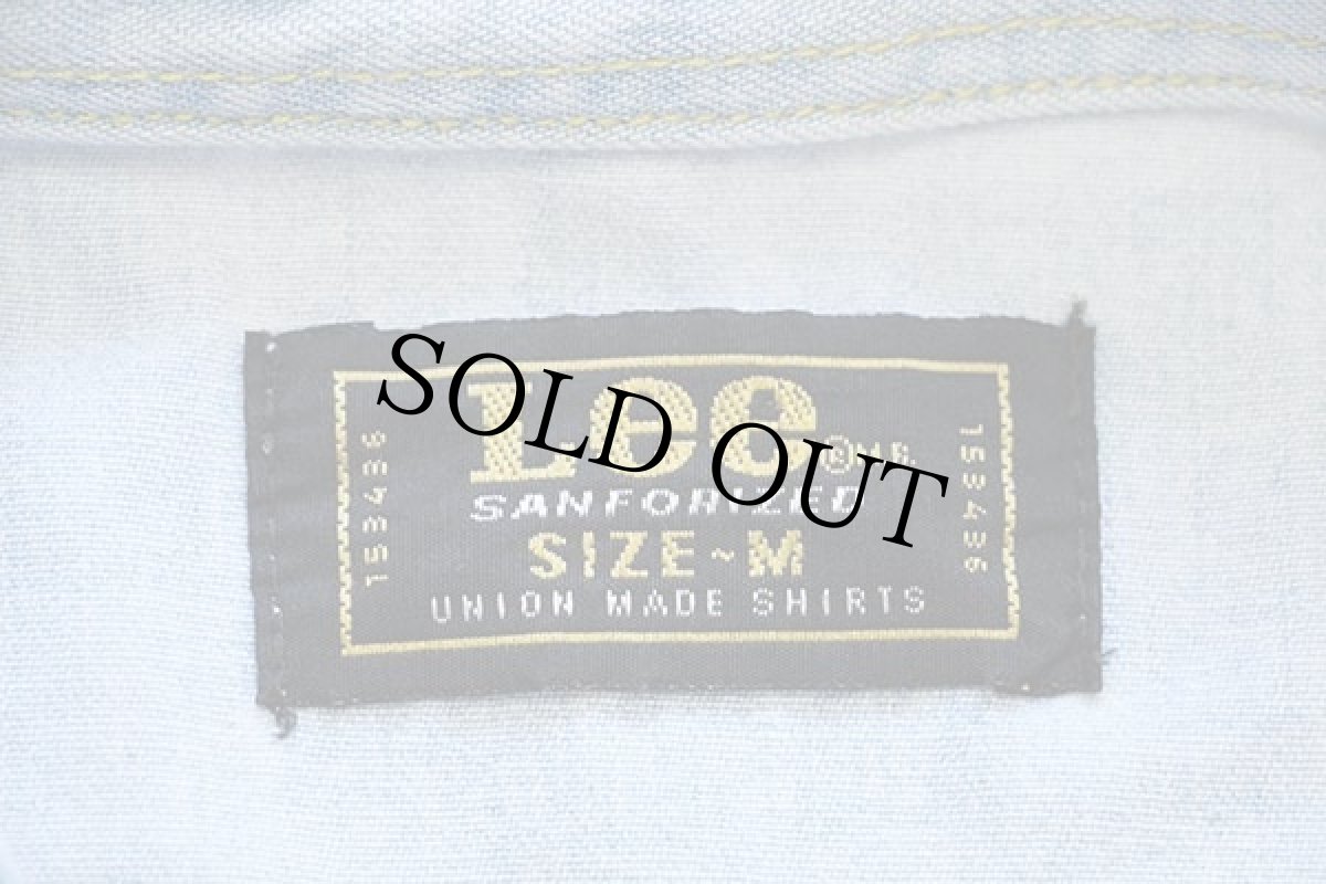 画像4: Leeリー ノースリーブ デニムシャツ アイスブルー M★ユーロ (4)