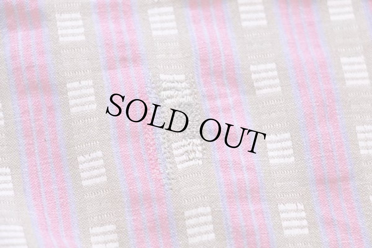 画像8: 90s patagoniaパタゴニア 織り柄 ストライプ 半袖 コットンシャツ (8)