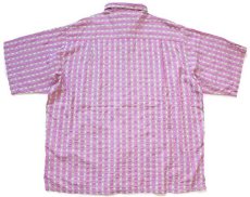 画像2: 90s patagoniaパタゴニア 織り柄 ストライプ 半袖 コットンシャツ (2)