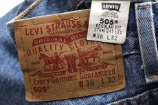 画像6: 00s メキシコ製 Levi'sリーバイス 505 デニムパンツ w36 L32★SDP1984 (6)