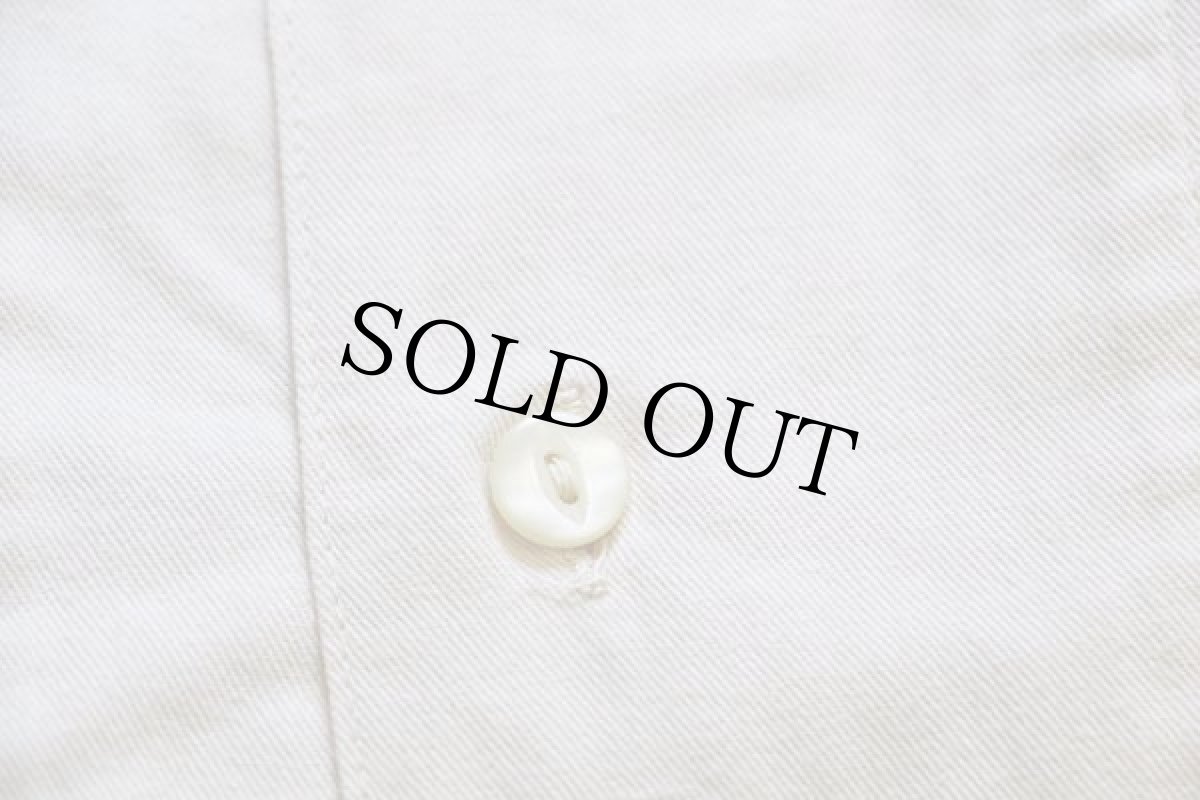 画像5: Leeリー RIDERS ステンシル ロゴ 半袖 コットン ワークシャツ クリーム L★ユーロ (5)