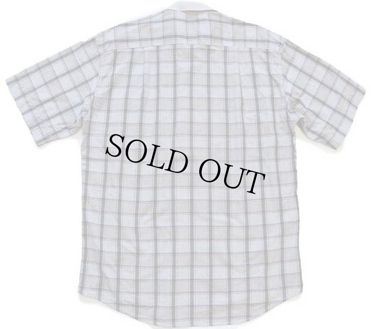 画像2: 90s Levi'sリーバイス チェック プルオーバー 半袖 コットンシャツ L★ユーロ (2)
