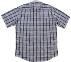 画像2: 90s Levi'sリーバイス チェック プルオーバー 半袖 コットンシャツ L★ユーロ (2)