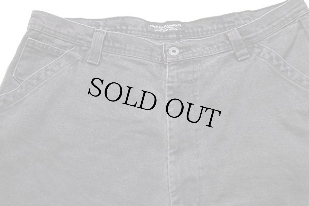 画像3: 00s POLO JEANSポロ ジーンズ ラルフローレン ブラックデニム ペインター ショートパンツ 40★ショーツ (3)