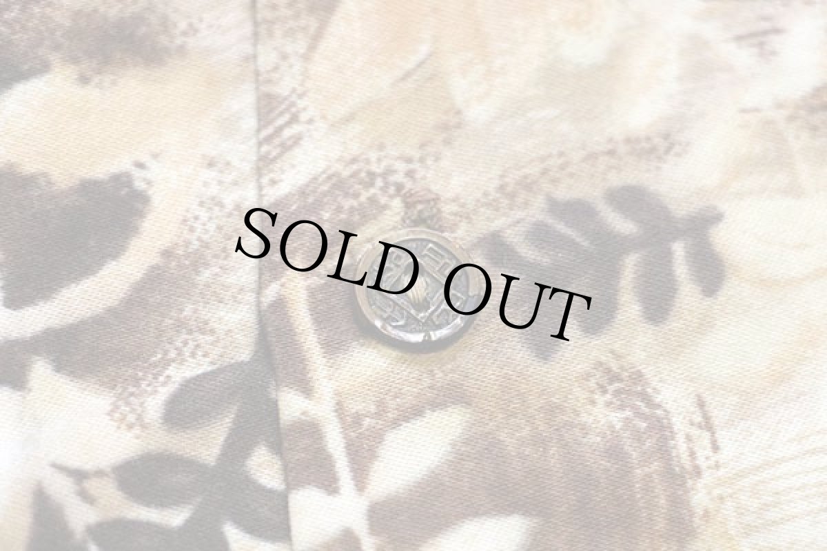 画像6: 60s ハワイ製 HOALOHA フラワー×リーフ柄 アロハシャツ (6)