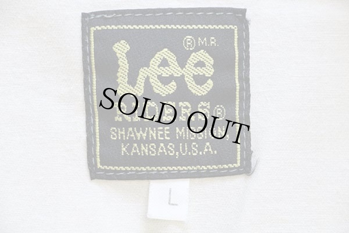 画像4: Leeリー RIDERS ステンシル ロゴ 半袖 コットン ワークシャツ クリーム L★ユーロ (4)