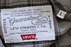 画像4: 90s Levi'sリーバイス チェック プルオーバー 半袖 コットンシャツ L★ユーロ (4)