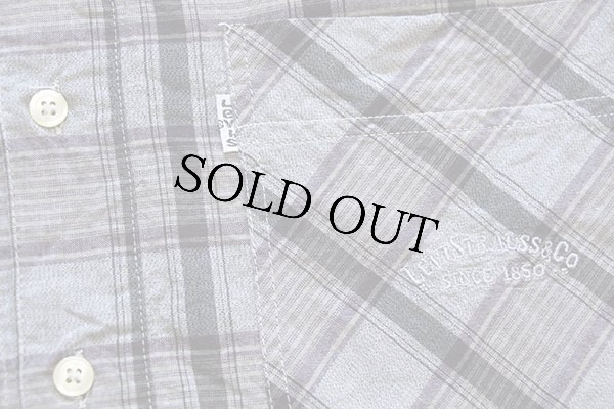 画像6: 90s Levi'sリーバイス チェック プルオーバー 半袖 コットンシャツ L★ユーロ (6)