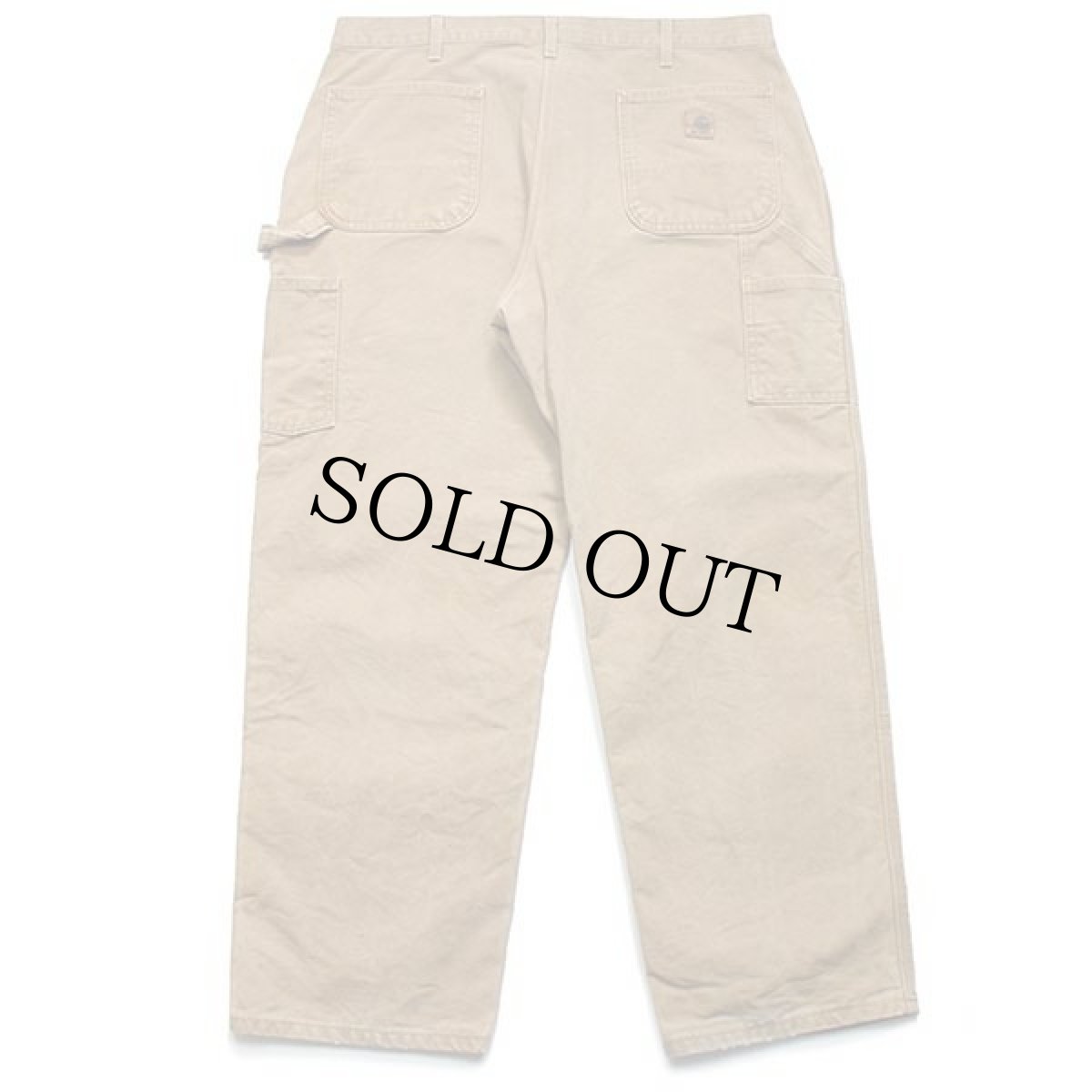 画像3: 00s USA製 carharttカーハート ダック地 ペインターパンツ 茶 w38 L30 (3)