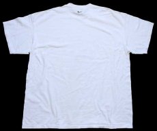 画像3: 00s NIKEナイキ JOHN CARROLL 55 アメフト コットンTシャツ 白 XXL★特大 (3)