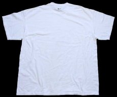 画像3: 00s NIKEナイキ JOHN CARROLL 55 アメフト コットンTシャツ 白 XXL★特大 (3)