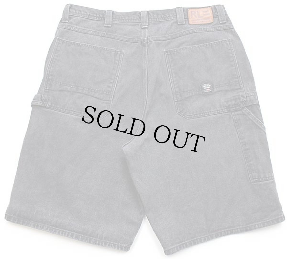 画像2: 00s POLO JEANSポロ ジーンズ ラルフローレン ブラックデニム ペインター ショートパンツ 40★ショーツ (2)