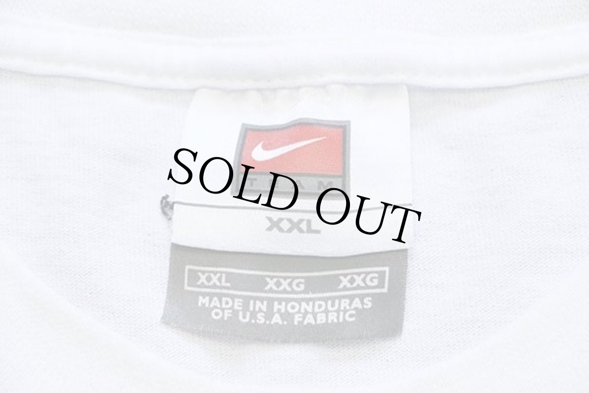 画像4: 00s NIKEナイキ JOHN CARROLL 55 アメフト コットンTシャツ 白 XXL★特大 (4)