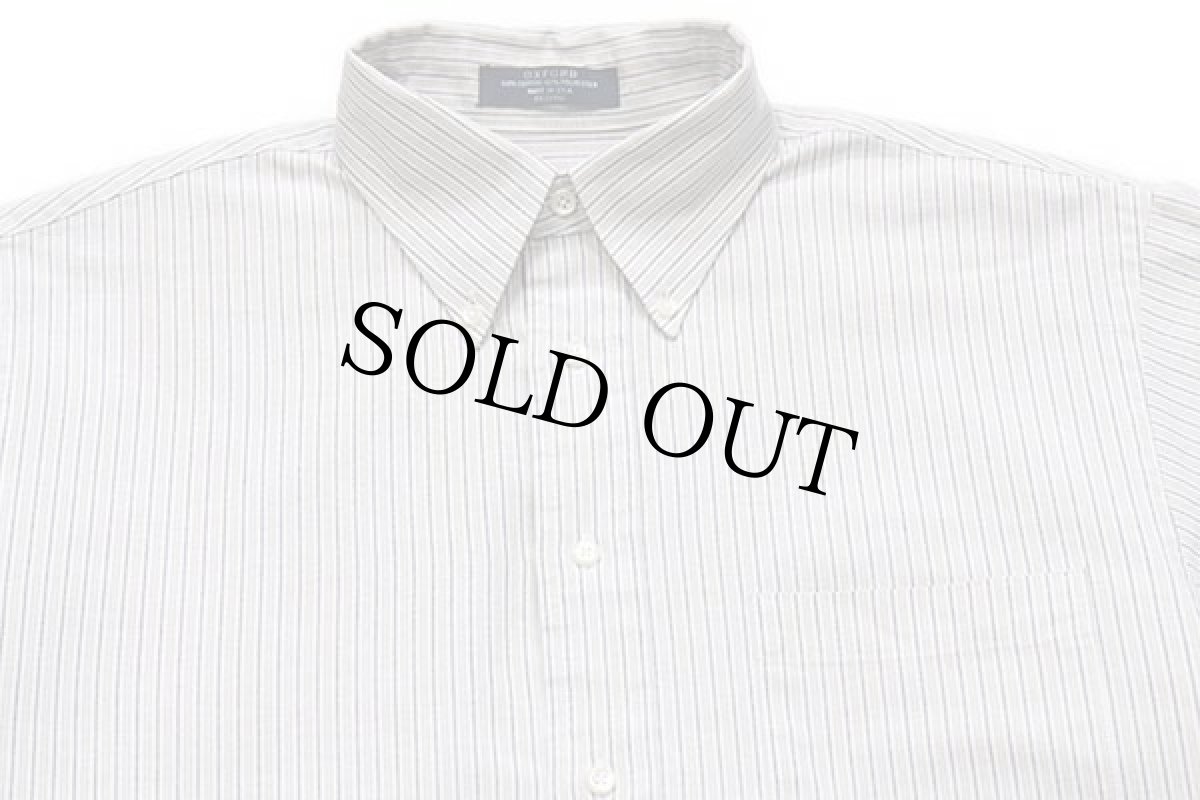 画像3: 90s USA製 DOVER ARROW マルチストライプ ボタンダウン オックスフォード シャツ 15.5 (3)