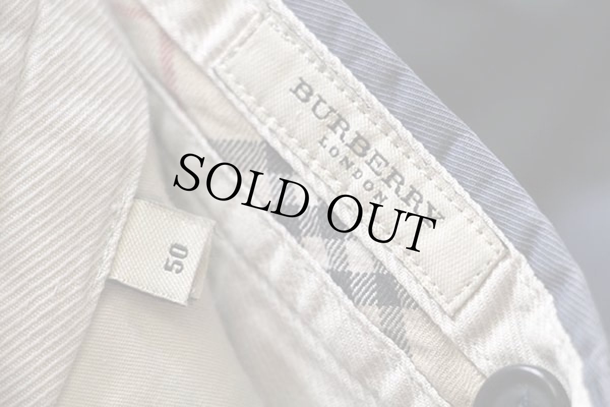 画像5: BURBERRYバーバリー コットン チノ ショートパンツ 紺 50★ショーツ ユーロ (5)