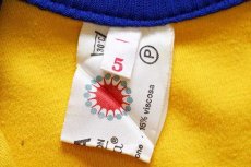 画像5: 70s Helanca ツートン 切り替え ハイネック トラックジャケット&パンツ セットアップ 黄×青 5★ジャージ (5)