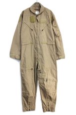 画像2: 12 米軍 CWU-27/P カバーオール NOMEX フライトスーツ デザートタン 40R★つなぎ (2)