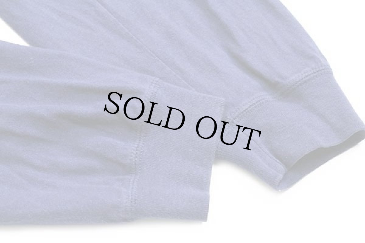 画像5: 90s ポロ ラルフローレン ロゴ刺繍 コットン ポケット付き 長袖Tシャツ ナス紺 L (5)