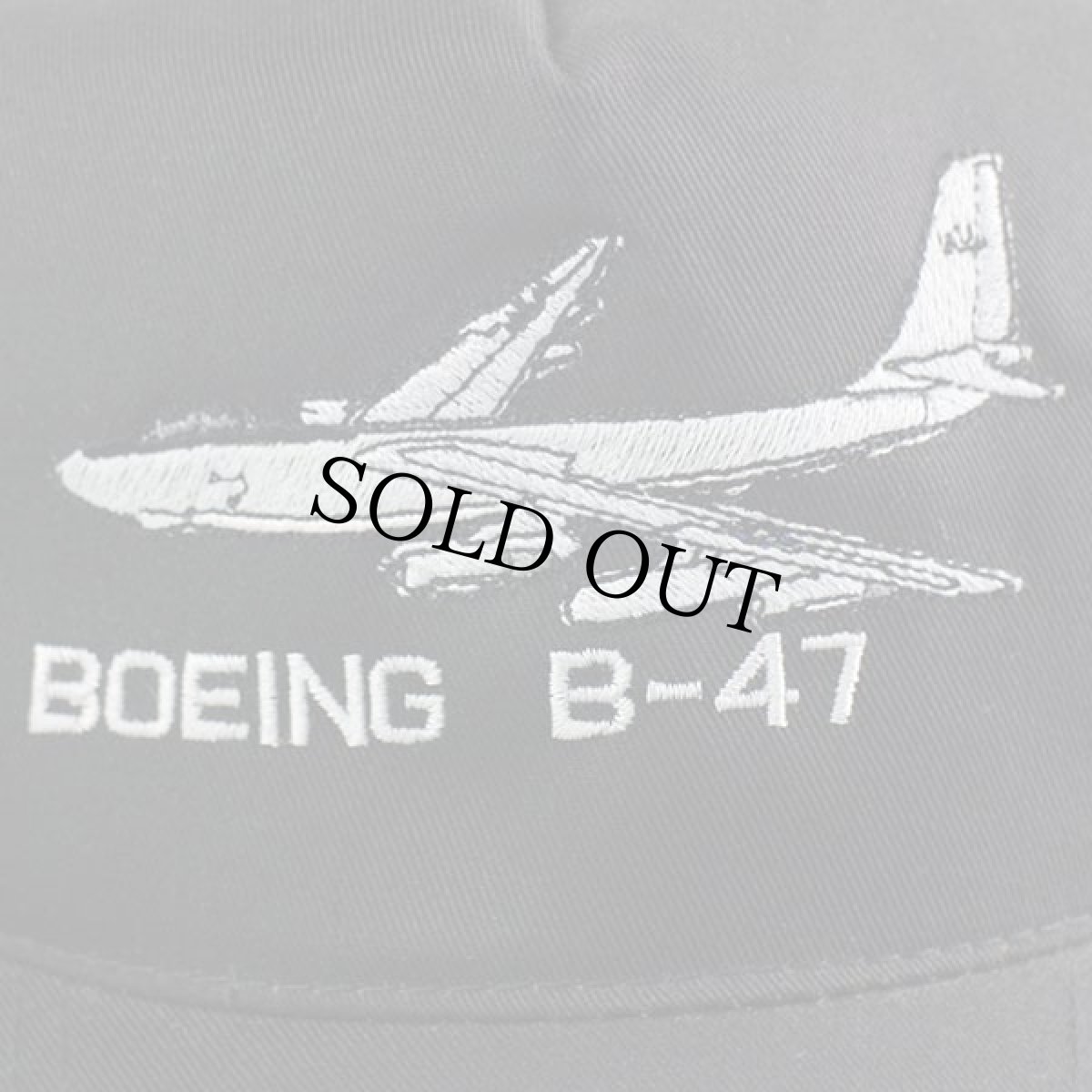 画像5: 90s BOEING ボーイング B-47 ストラトジェット 刺繍 メッシュキャップ 黒 (5)