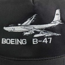 画像5: 90s BOEING ボーイング B-47 ストラトジェット 刺繍 メッシュキャップ 黒 (5)