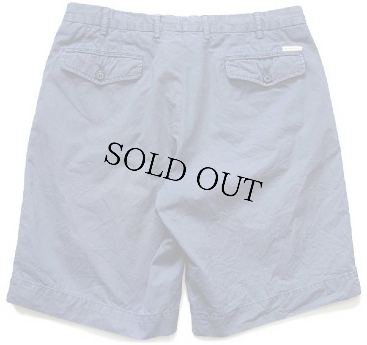 画像2: BURBERRYバーバリー コットン チノ ショートパンツ 紺 50★ショーツ ユーロ (2)