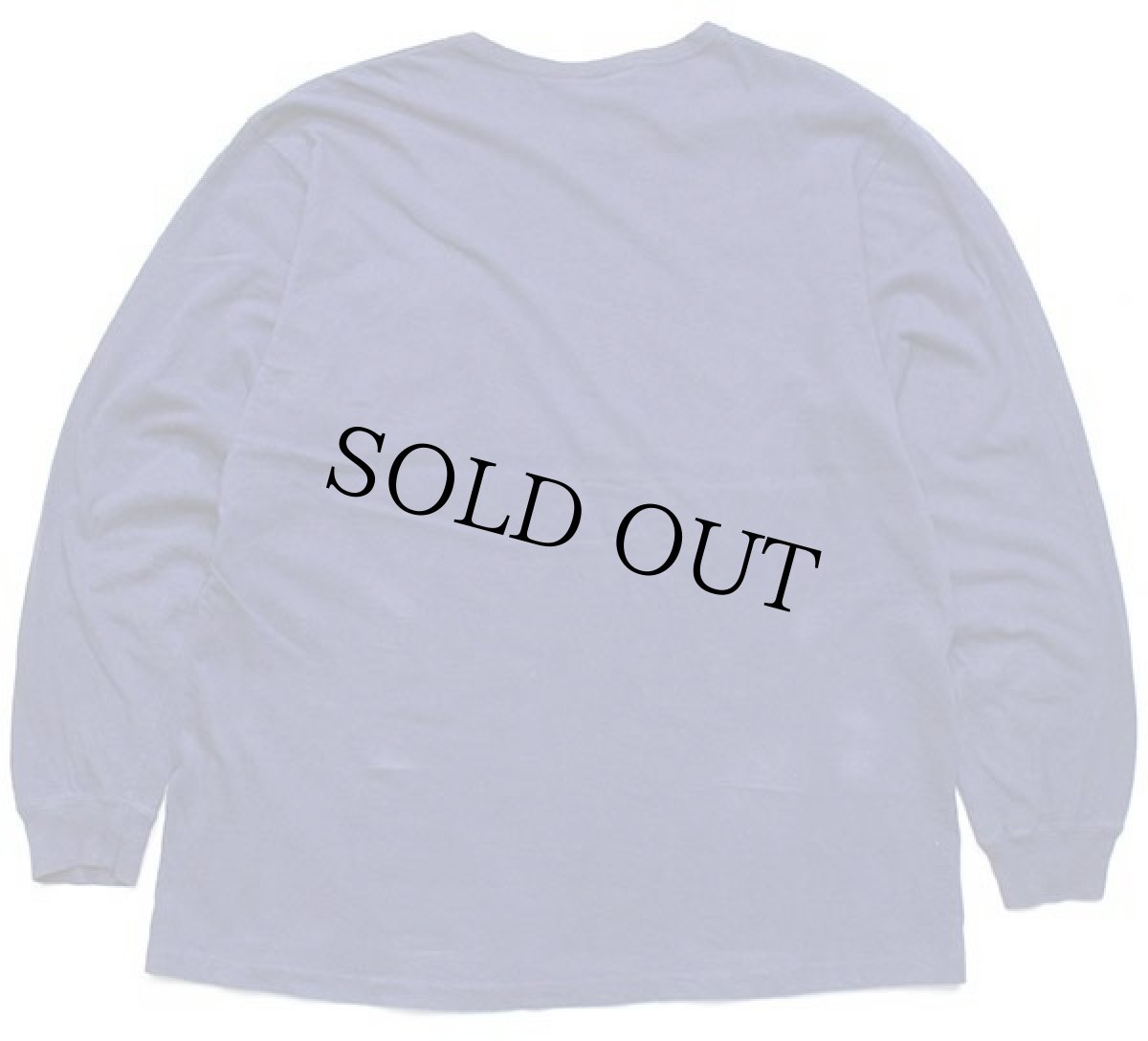 画像2: 90s ポロ ラルフローレン ロゴ刺繍 コットン ポケット付き 長袖Tシャツ ナス紺 L (2)