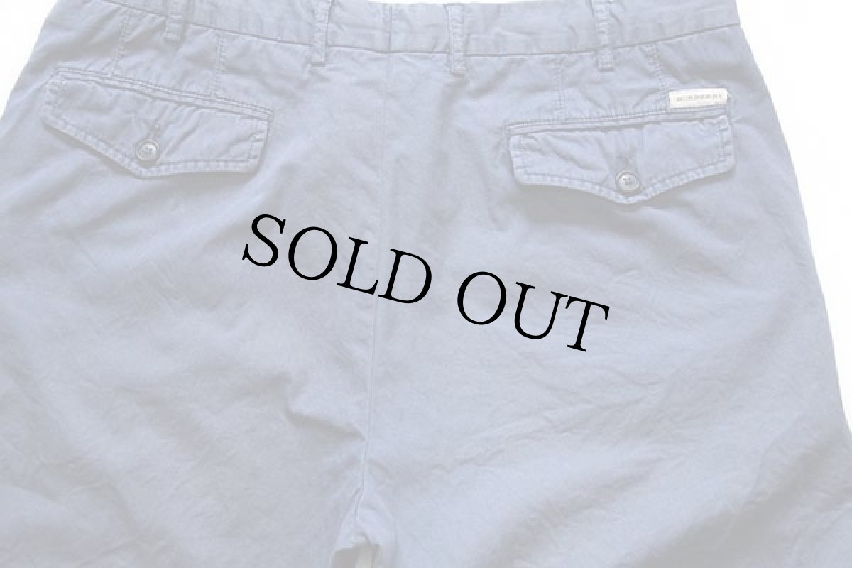画像4: BURBERRYバーバリー コットン チノ ショートパンツ 紺 50★ショーツ ユーロ (4)