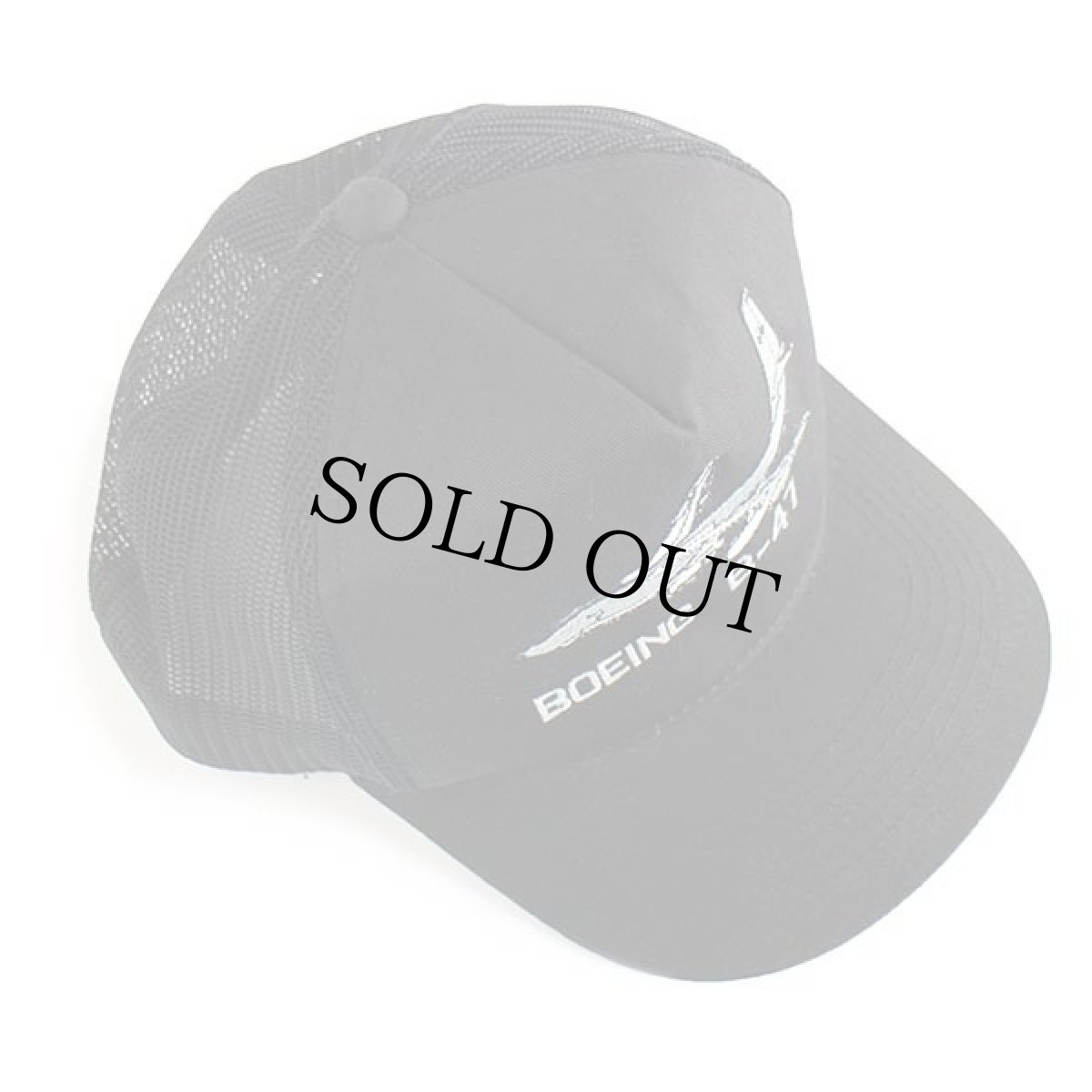 画像3: 90s BOEING ボーイング B-47 ストラトジェット 刺繍 メッシュキャップ 黒 (3)